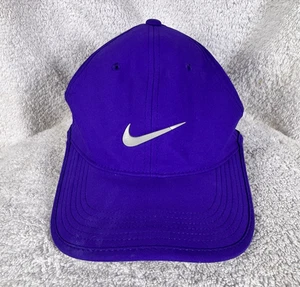 Nike Hat Cap Men Purple Strapback RZN Vapor Swoosh Nike Golf Running Athletic - Picture 1 of 9