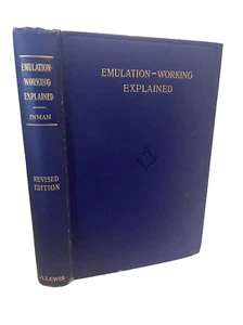 FREIMAUREREI Nachahmung Arbeiten erklärt Inman MASONIC RITUAL HB Buch 1932 2. Auflage - Bild 1 von 19