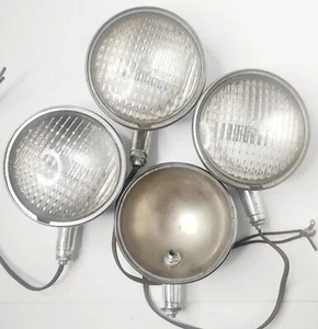 Vintage Lights - 4 1/2 inch Adjustable Angle - Fog Lights / Rat Rod Lights - Picture 1 of 11