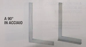 Squadra metallica a 90°/60° in acciaio con cappello e senza e false quadre varie - Foto 1 di 4