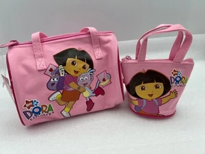 Nickelodeon Dora the Explorer Pink  Mini Handbag & Mini Coin Purse Bundle Set - Picture 1 of 9