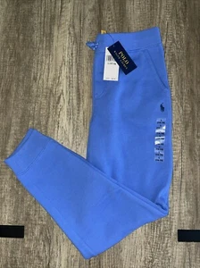 Polo Ralph Lauren Fleece Jogger Pants Boys Large 14/16 Baby Blue NWT - Picture 1 of 3