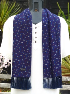 Vintage TOOTAL Scarf Cravat Goodwood Dapper Neckwear Mod Indie Scooter Ascot - Picture 1 of 14