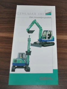 Excavadora compacta Gehl Max MB 138 148 especificaciones folleto folleto D - Imagen 1 de 3