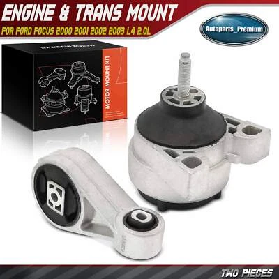 2x Engine Motor & Torque Strut Mount for Ford Focus 2000 2001 2002 2003 L4 2.0L - Image 1 of 4