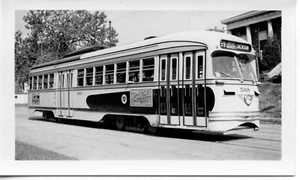 2G918 RP 1949 KANSAS CITY PUBLIC SERVICE RAILWAY CAR #568 32nd- PARALLEL - Picture 1 of 1