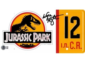 Wayne Knight Signed Jurassic Park License Plate Authentic Autograph Beckett - Picture 1 of 1
