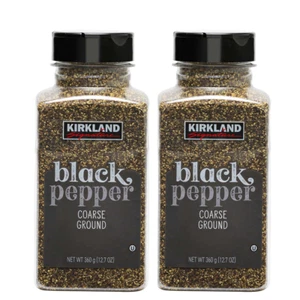 2 Jars Kirkland Signature Coarse Ground Black Pepper 12.7 oz x 2 25.4 oz Total - Picture 1 of 3