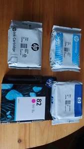 4xorig.Tinte HP10+HP82 HP DesignJet 500/800 C4844A C4911A C4912A C4913A je 69ml - Bild 1 von 5