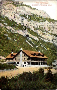OGDEN CANYON, UTAH - THE HERMITAGE HOTEL - OLD POSTCARD - Picture 1 of 2