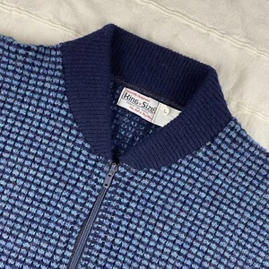 Vintage 60er Jahre King Size Co. Brockton Masse Acryl Cardigan Pullover Herren groß groß groß - Bild 1 von 10