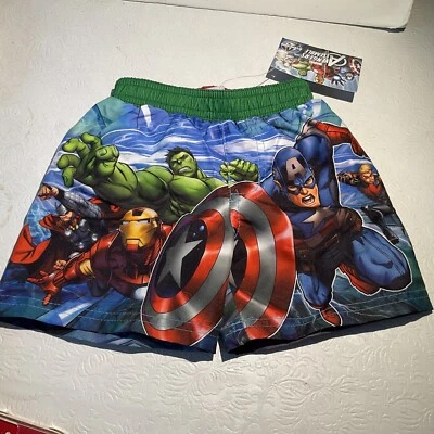 MARVEL AVENGERS Boy's Swim Trunks NWT Sz 18 Mos NWT - Image 1 of 2