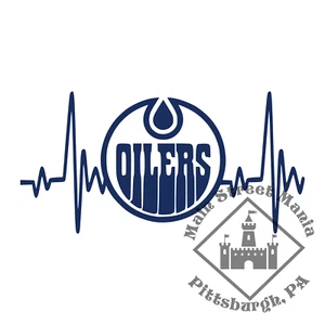 Edmonton Oilers Heartbeat NHL Hockey FREE TRACKED SHIPPING - Bild 1 von 6