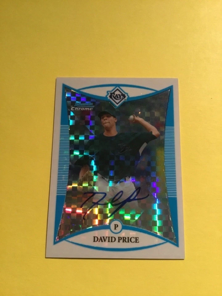 David Price 2008 Bowman Chrome Auto Rookie X-Ref 246/250 NM-MINT! FREE SHIP! - Image 1 of 3