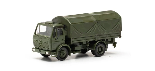 Herpa 747073 - 1:87 Mercedes-Benz NG Autocarro 5t Camion Battaglia Con Rundplane - Immagine 1 di 1