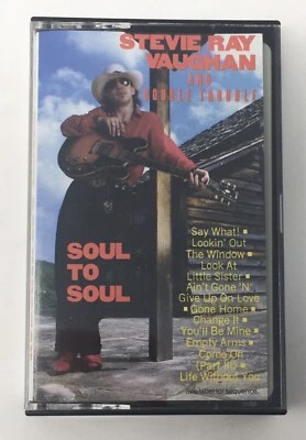 STEVIE RAY VAUGHAN “Soul To Soul” Cassette Tape Blues Used Epic 1985 80s - Image 1 of 4