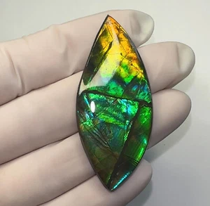 AMMOLITE GEMSTONE 48.5x21.5x5mm Incredible Piece, Jewelry, Gift, Investment !!!! - Picture 1 of 11