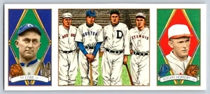 1993 Upper Deck B.A.T. Triple-Folders - Ty Cobb, Rogers Hornsby #160 - Picture 1 of 2