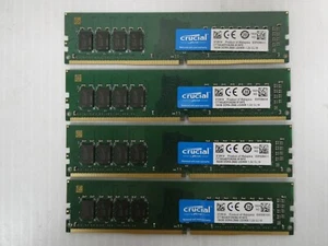 Crucial 64GB Kit (4x16GB) DDR4 2666MHz RAM Desktop UDIMM Kit CT16G4DFD8266.M16FE - Bild 1 von 2