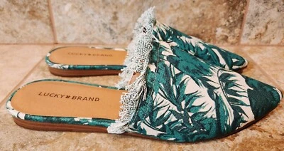 Lucky Brand | Bapsee Floral Punta Punta Mujer Mules Planos | Talla 10 | ¡NUEVO! 💖 Foto 1 de 4