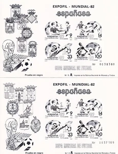 España 1982 Edifil OP #4/5 Deportes Fútbol Campeonato Mundial 82 Estampillada sin montar o nunca montada en muy buen estado - Imagen 1 de 1
