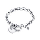 Titanium Bracelet Love Stainless Steel Jewelry Personalized Ot Clasp Women Gift