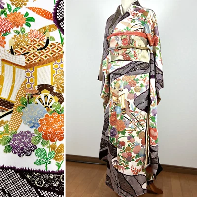 【Casi Como Nuevo】Kimono Upcycle,Kimono Hurisde,Bata Kimono,Vestido Kimono,Kimono Azul Marino Foto 1 de 4