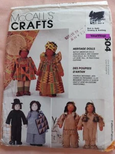 Muñecas y patrón de ropa McCall's 604 15" Heritage - Imagen 1 de 2