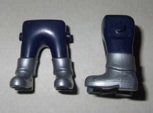 12520V, 2x patas, enano, gnom, azul oscuro, botas, plata - Imagen 1 de 1
