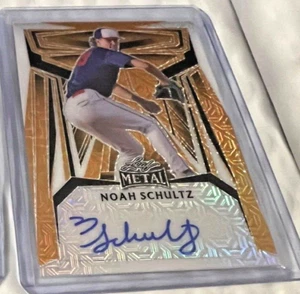 2023 Leaf Metal GOLD AUTOGRAPH NOAH SCHULTZ  1/1 WHITESOXS - Picture 1 of 1
