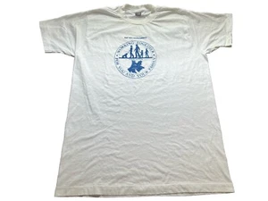 Camiseta años 90 Single Stitch East St. Louis Health District XL blanca vintage - Imagen 1 de 13