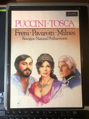 Puccini TOSCA 2 Cassette Set - Mirella Freni PAVAROTTI London Philharmonic 1979 - Image 1 of 4
