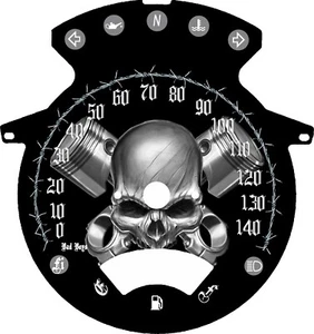 Suzuki Boulevard fits  C90, C90T C90 B.O.S.S 2012-2019 MPH or KM/H Skull and Pis - Picture 1 of 1