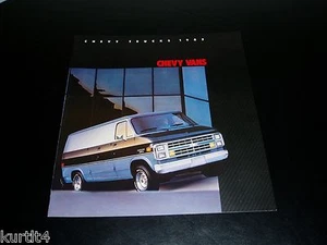 1985 Chevrolet Van G10 G20 G30 Cube Cargo sales brochure dealer literature - Picture 1 of 3