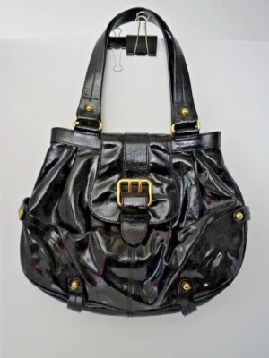 Dooney & Bourke HP Hayden Panettiere Limited Edition Black Patent Leather Purse - Image 1 of 4