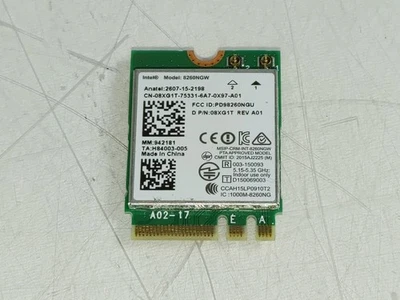 Misto Di 20 Dell 8XG1T Wireless-AC 8260 802.11ac M.2 Scheda Wireless + Bluetooth - Immagine 1 di 4