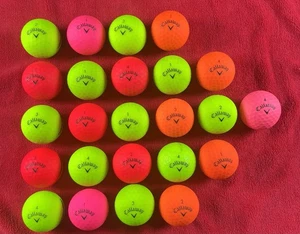 24 Callaway Supersoft matt verschiedene Farben Golfbälle [4A / 5A] - KOSTENLOSER VERSAND! - Bild 1 von 2