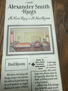 1929 Alexander Smith Rugs Old Vintage Antique Rug Mechanical Brochure Pamphlet - Picture 1 of 14