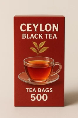 Las mejores 100 bolsas de té negras de Ceilán pérdida de peso mejorar la salud inmunológica digestiva libre Foto 1 de 4