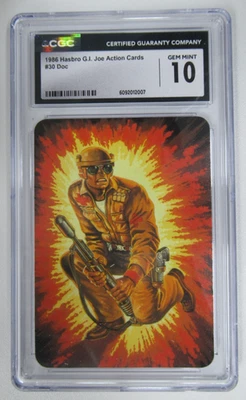 1986 Hasbro G.I. Joe Action Cards Doc #30 CGC 10 - Image 1 of 3