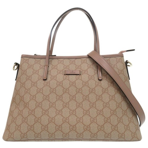 Borsa Gucci 2Way Gg 353440 rivestita tela pelle rosa 0302 usata