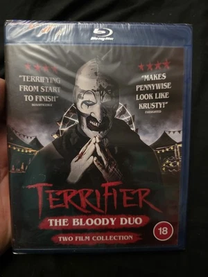 Terrifier: The Bloody Duo (1 & 2) Two Film Collection Blu-Ray Art The Clown OOP - Image 1 of 2