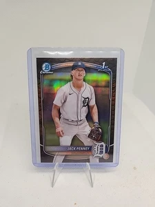 2025 Bowman Chrome 1st #BCP-60 Jack Penney Reptilian Refractor Tigers - Bild 1 von 2