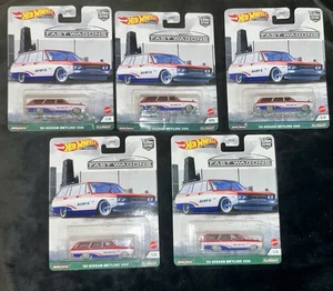 Lote de 5 vagones rápidos Hot Wheels Car Culture 2021 69 Nissan Skyline Van escala 1/64 - Imagen 1 de 6