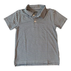Crewcuts Performance Polo Shirt Striped Short Sleeve Top Kids XS (4-5) NWT - Picture 1 of 5