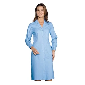 Damen Reinigungsbluse klassisch hellblau Langarm - ISACCO - Mensa - Bild 1 von 3