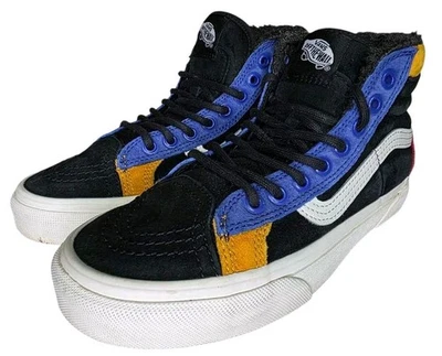 Vans Sk8-Hi MTE 2.0 DX Negro Azul Amarillo Zapatos de caña alta para clima Foto 1 de 4