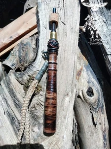 TURKEY CALL, "TRUMPET YELPER" ROASTED "BANDED OSAGE" AND EBONY. - Picture 1 of 7