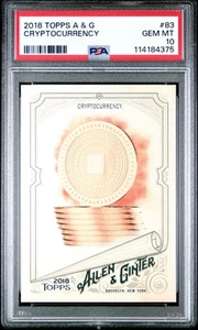 2018 TOPPS ALLEN & GINTER #83 CRYPTOCURRENCY PSA 10 - Picture 1 of 2