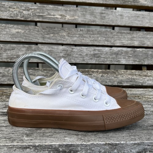 Scarpe da ginnastica Converse Chuck Taylor II All Star basse bianche Lunarlon UK 3 EU 35